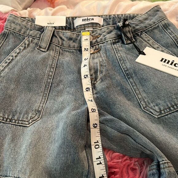 Mica Denim NWT Wide Cargo Jeans, size 24 , adorable - Picture 9 of 13